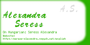 alexandra seress business card